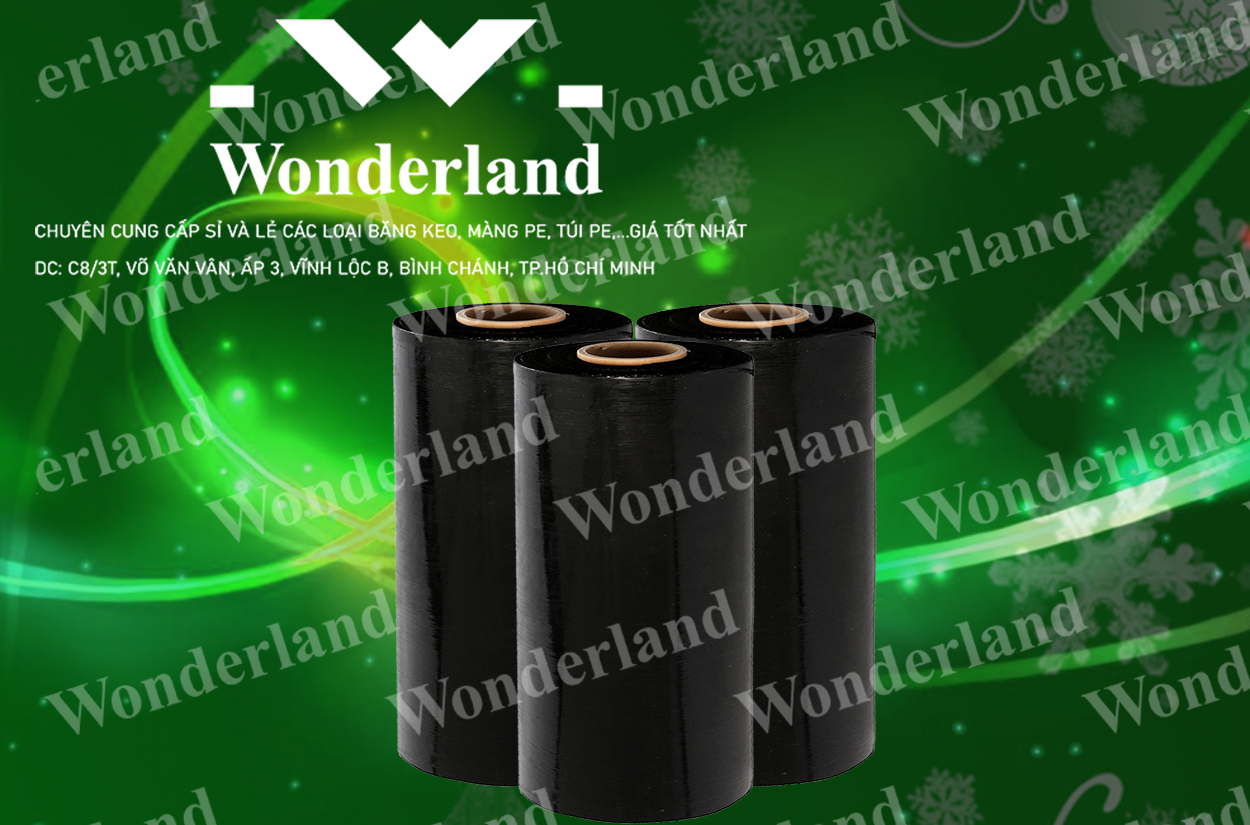 MÀNG PE ĐEN 6.7KG LÕI 500G CHẤT LƯỢNG CAO WONDERLAND GIÁ SỈ TỐT NHẤT