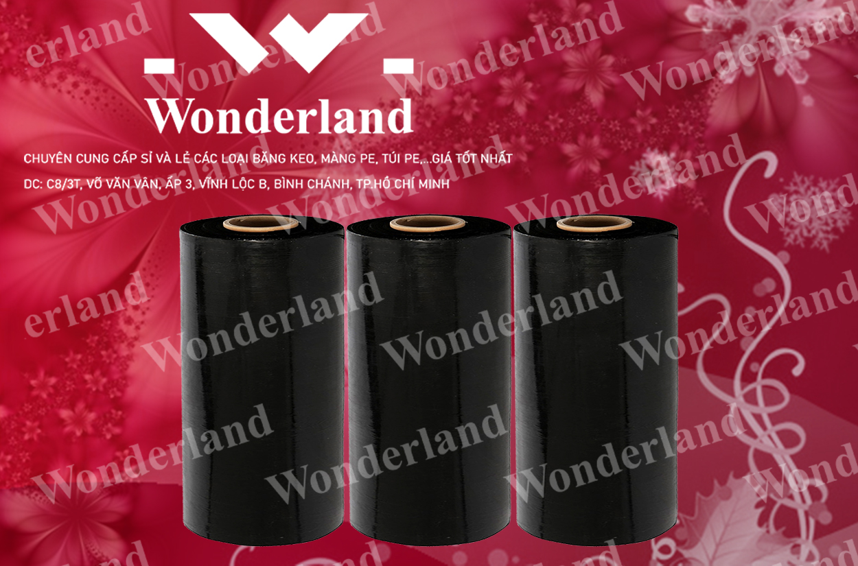 MÀNG PE ĐEN 6.9KG LÕI 500G CHẤT LƯỢNG CAO WONDERLAND GIÁ SỈ TỐT NHẤT