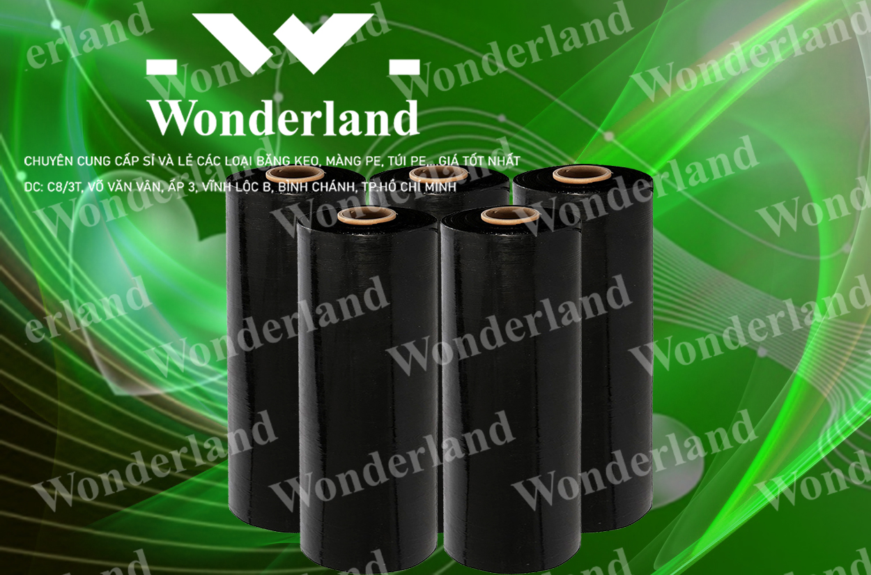 MÀNG PE ĐEN 6KG LÕI 500G CHẤT LƯỢNG CAO WONDERLAND GIÁ SỈ TỐT NHẤT