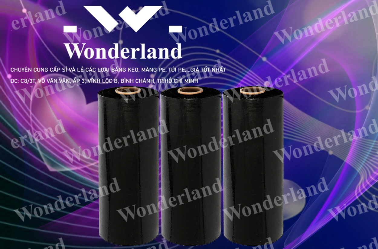 MÀNG PE ĐEN 6KG LÕI 500G CHẤT LƯỢNG CAO WONDERLAND