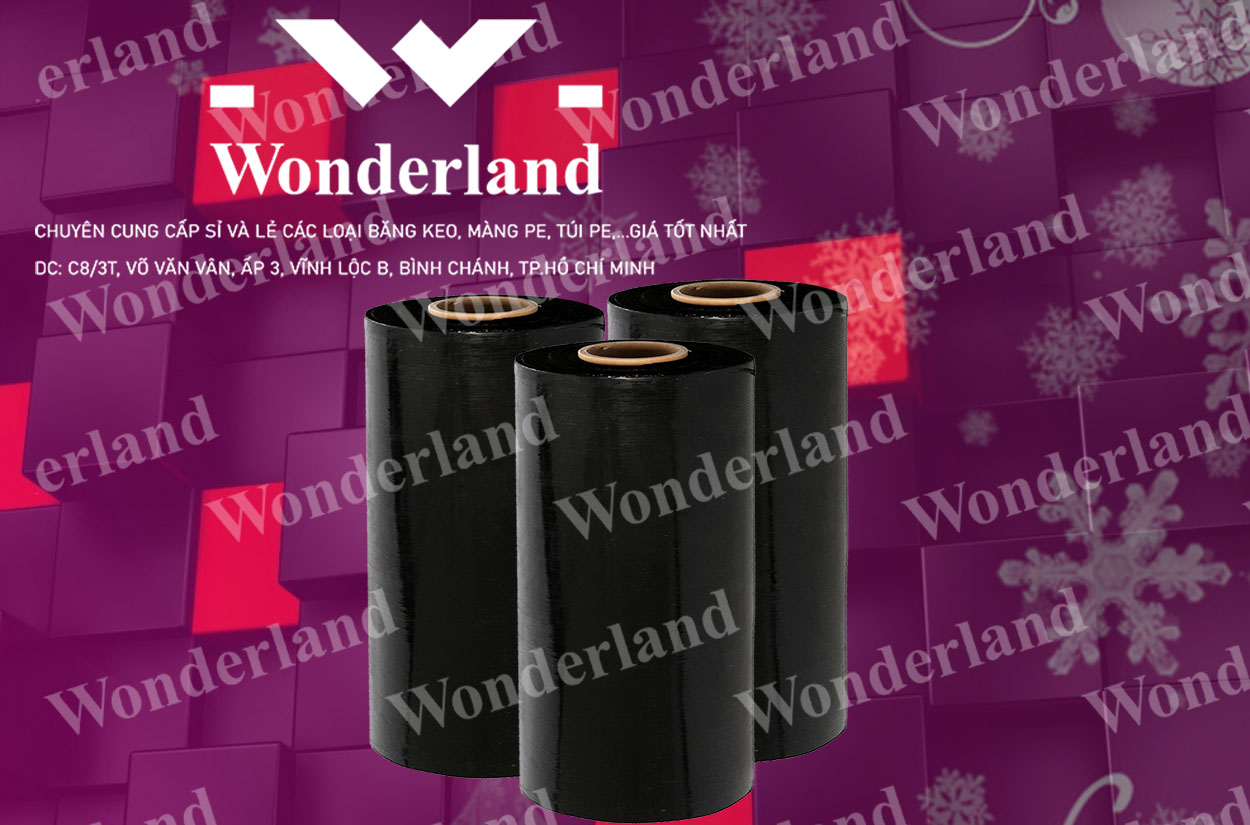 MÀNG PE ĐEN 7.1KG LÕI 500G CHẤT LƯỢNG CAO WONDERLAND GIÁ SỈ TỐT NHẤT