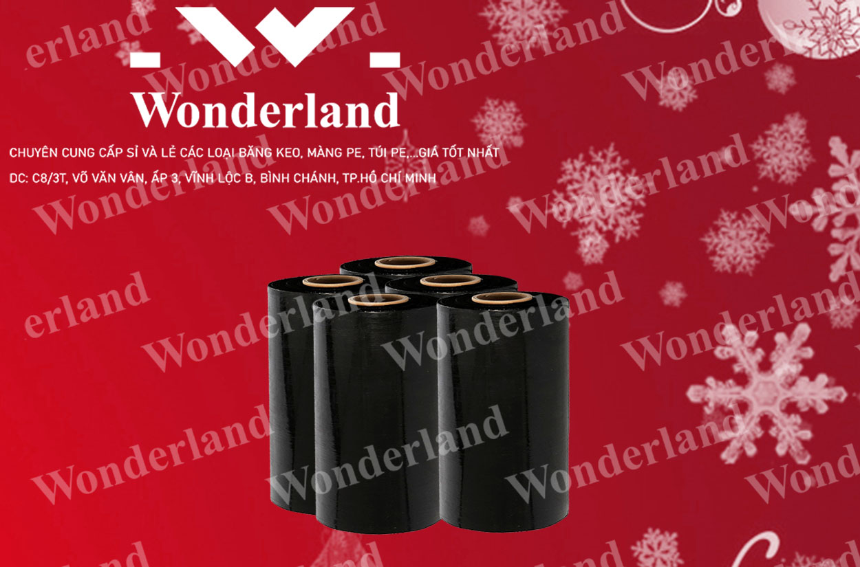 MÀNG PE ĐEN 7.3KG LÕI 500G CHẤT LƯỢNG CAO WONDERLAND GIÁ SỈ TỐT NHẤT