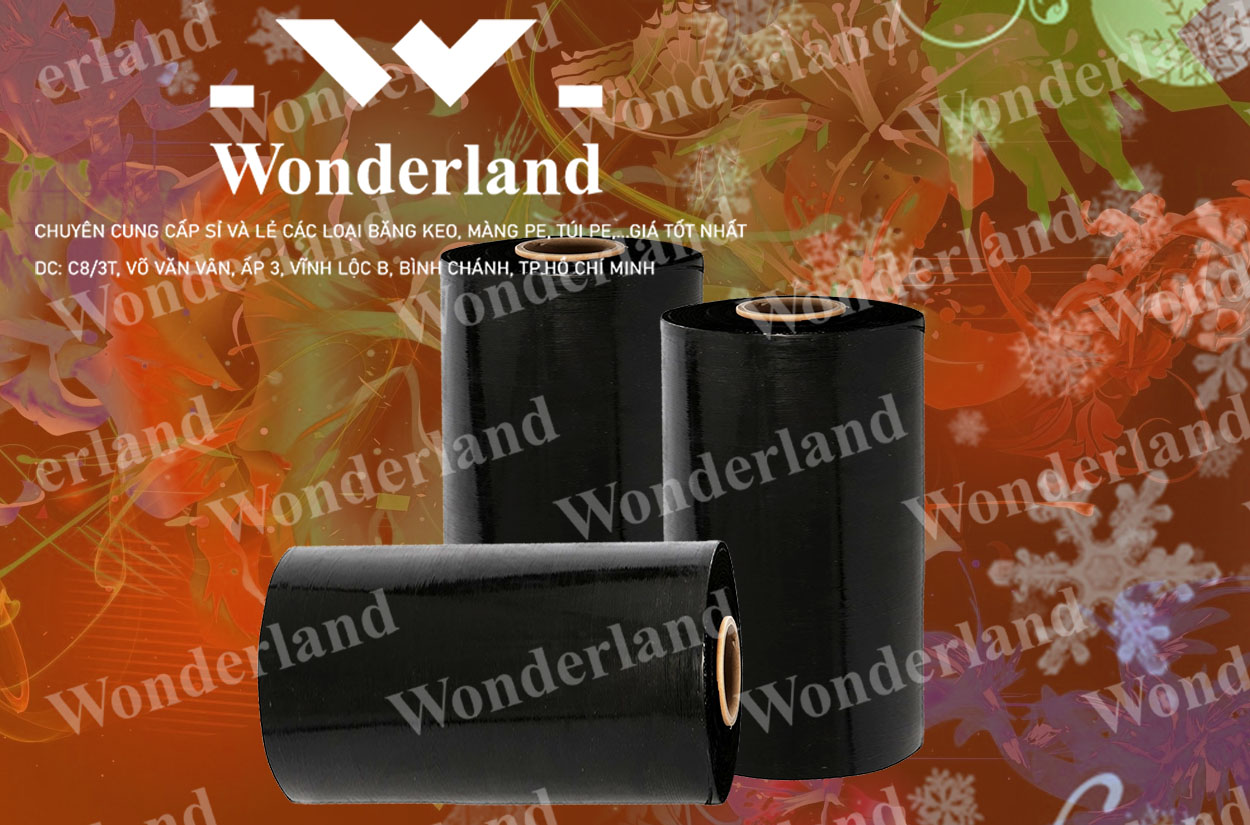 MÀNG PE ĐEN 7.7KG LÕI 500G CHẤT LƯỢNG CAO WONDERLAND GIÁ SỈ TỐT NHẤT