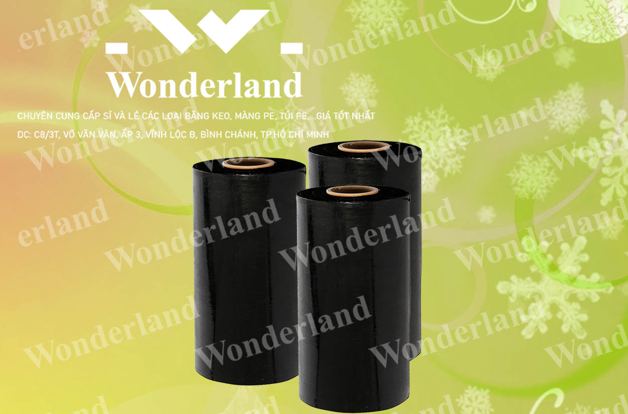 MÀNG PE ĐEN 7KG LÕI 500G CHẤT LƯỢNG CAO WONDERLAND GIÁ SỈ TỐT NHẤT