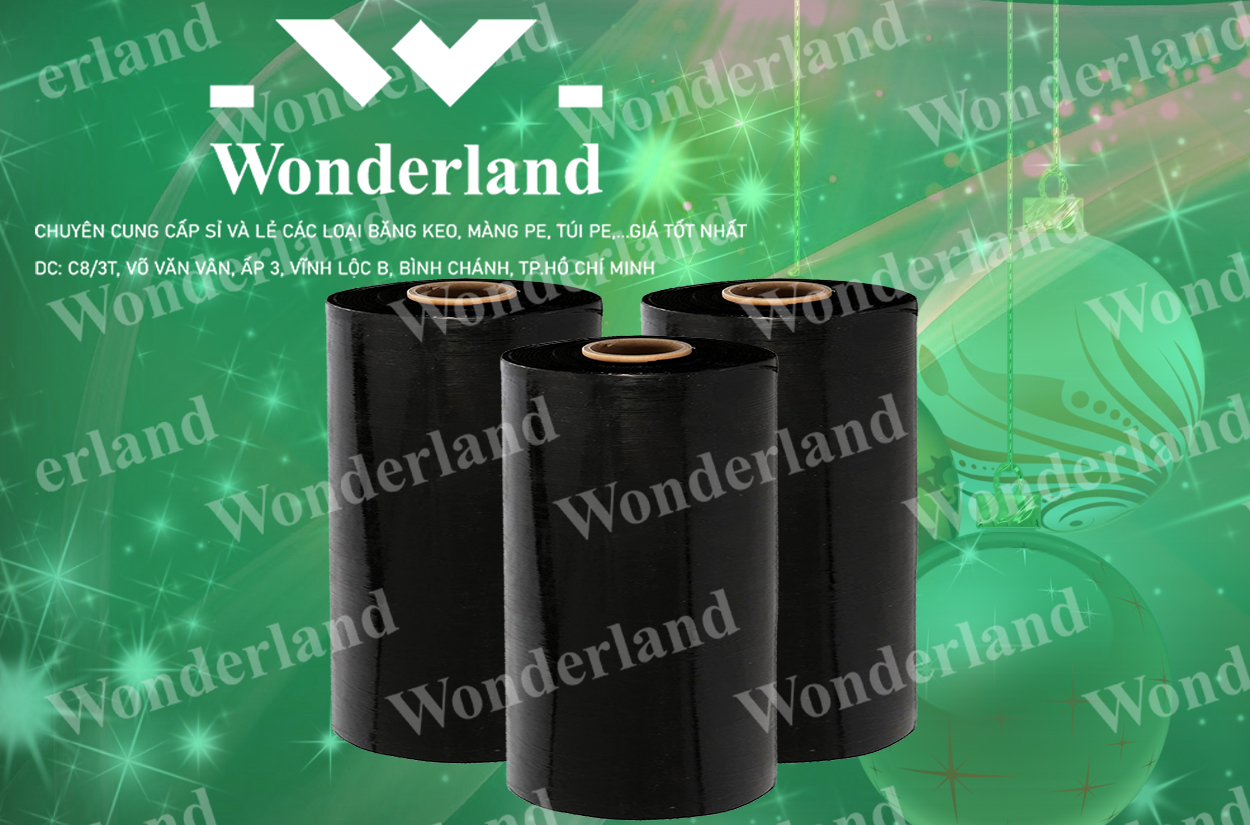 MÀNG PE ĐEN 8.1KG LÕI 500G CHẤT LƯỢNG CAO WONDERLAND GIÁ SỈ TỐT NHẤT