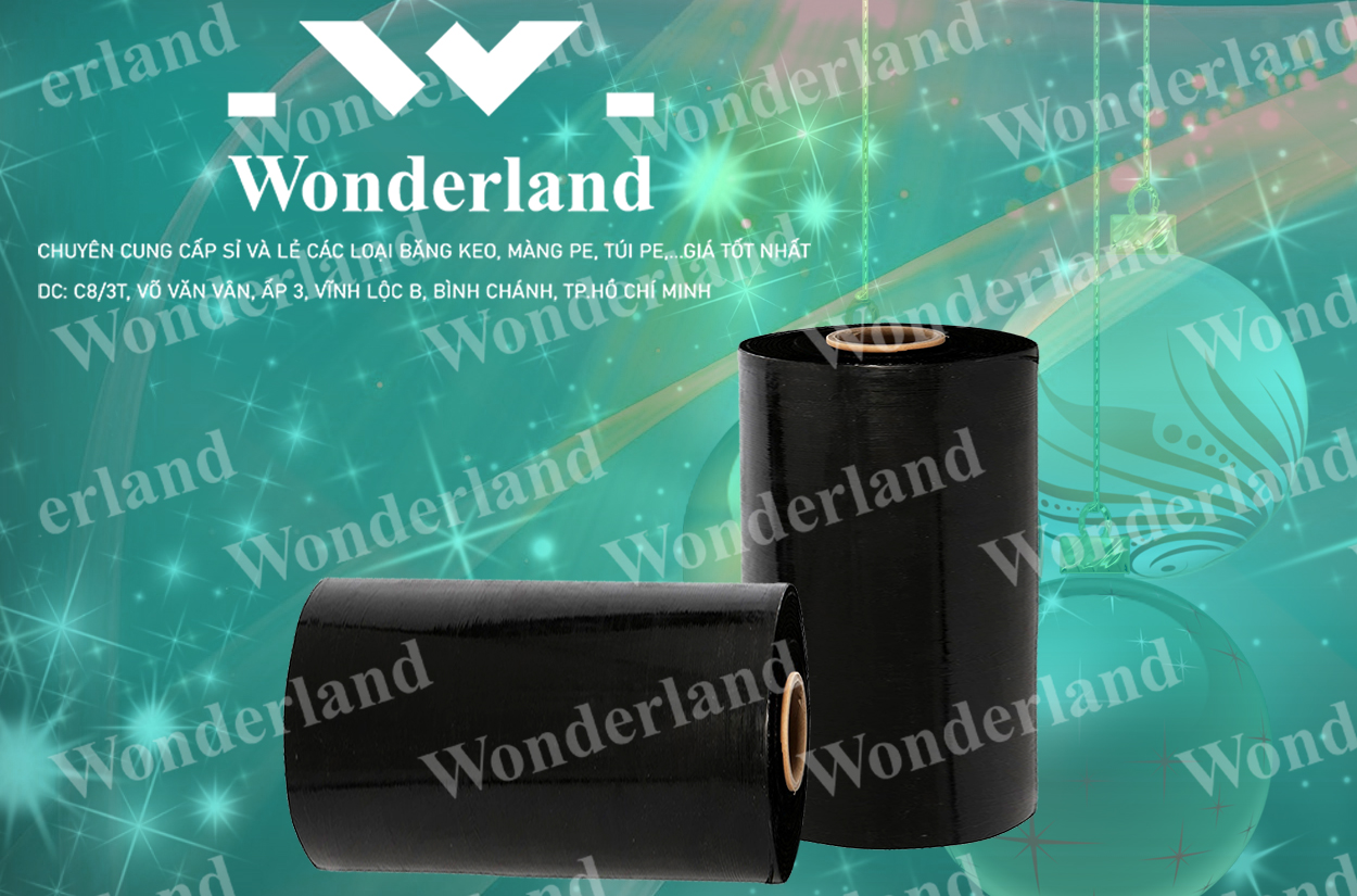 MÀNG PE ĐEN 8.1KG LÕI 500G CHẤT LƯỢNG CAO WONDERLAND