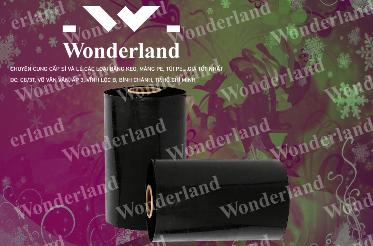 MÀNG PE ĐEN 8.4KG LÕI 500G CHẤT LƯỢNG CAO WONDERLAND GIÁ SỈ TỐT NHẤT