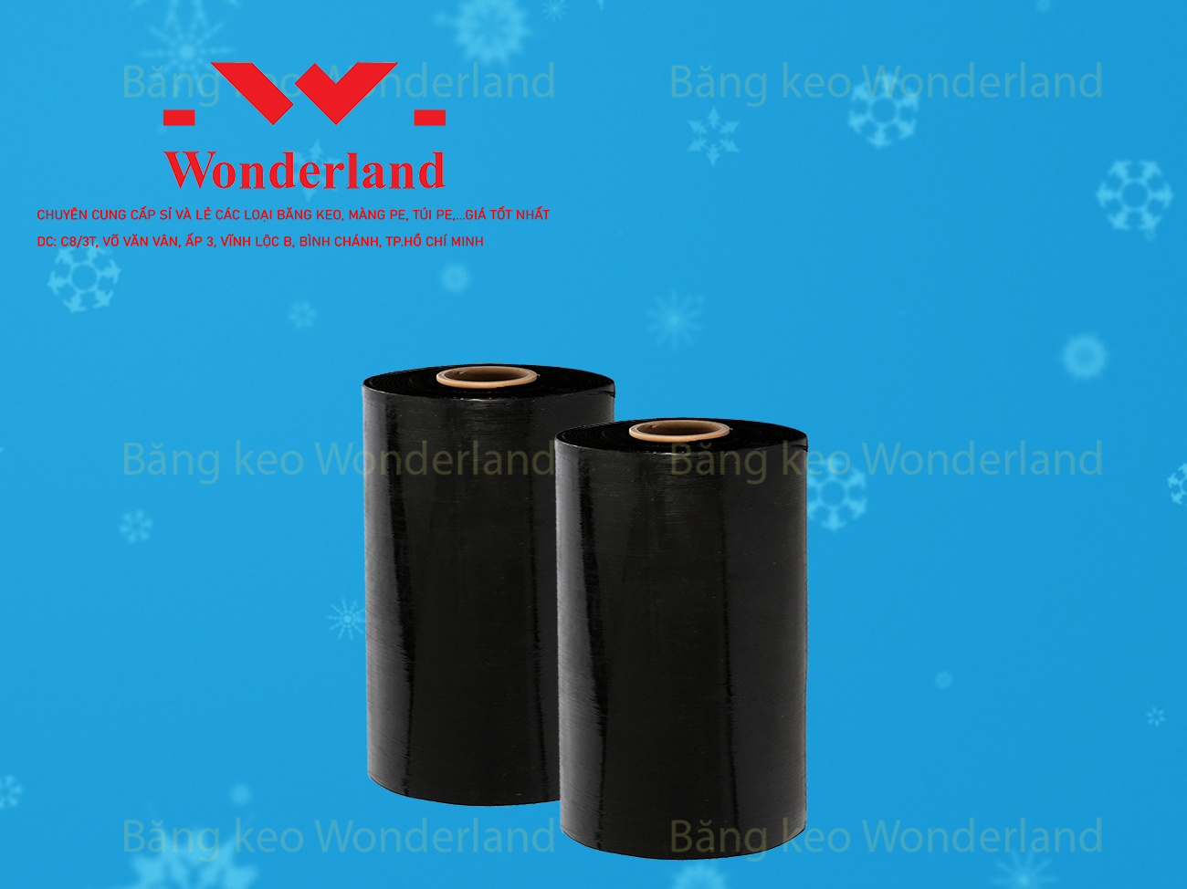 MÀNG PE ĐEN 8.5KG LÕI 500G CHẤT LƯỢNG CAO WONDERLAND