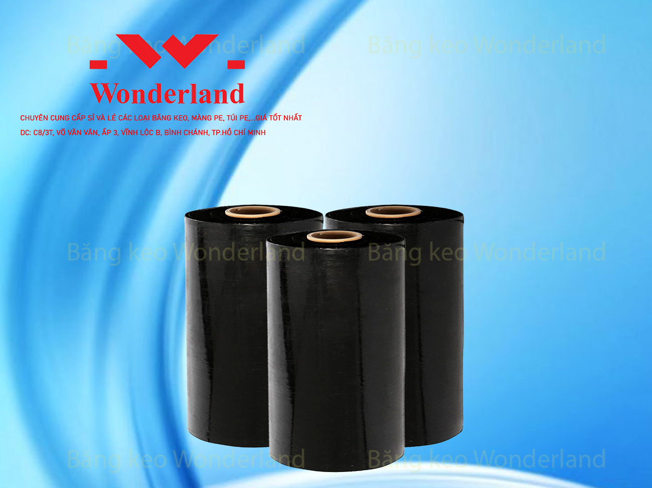 MÀNG PE ĐEN 8.6KG LÕI 500G CHẤT LƯỢNG CAO WONDERLAND GIÁ SỈ TỐT NHẤT