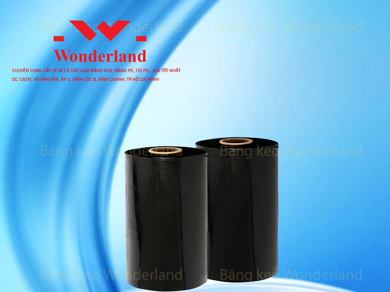 MÀNG PE ĐEN 8.6KG LÕI 500G CHẤT LƯỢNG CAO WONDERLAND