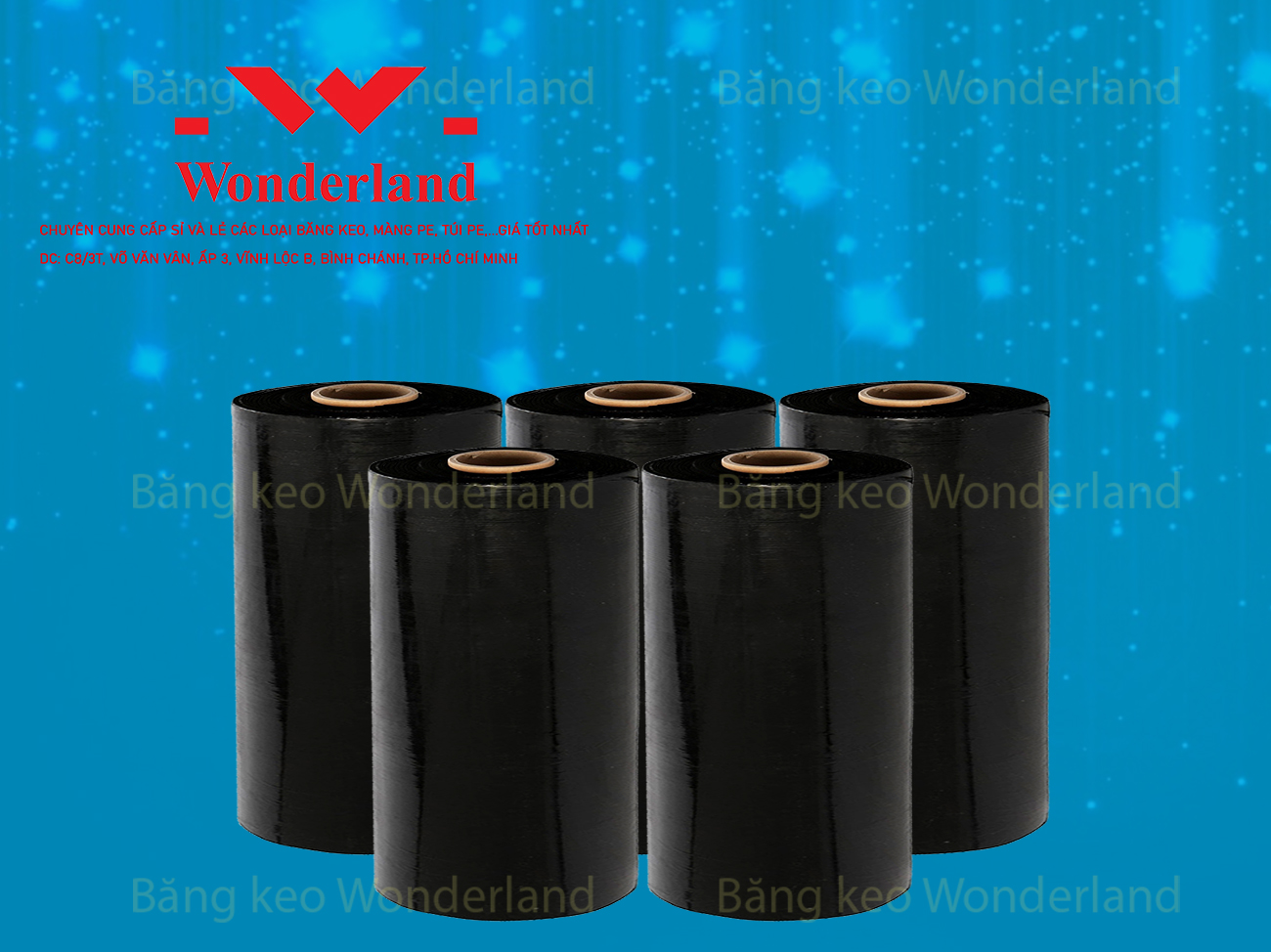 MÀNG PE ĐEN 8.8KG LÕI 500G CHẤT LƯỢNG CAO WONDERLAND GIÁ SỈ TỐT NHẤT