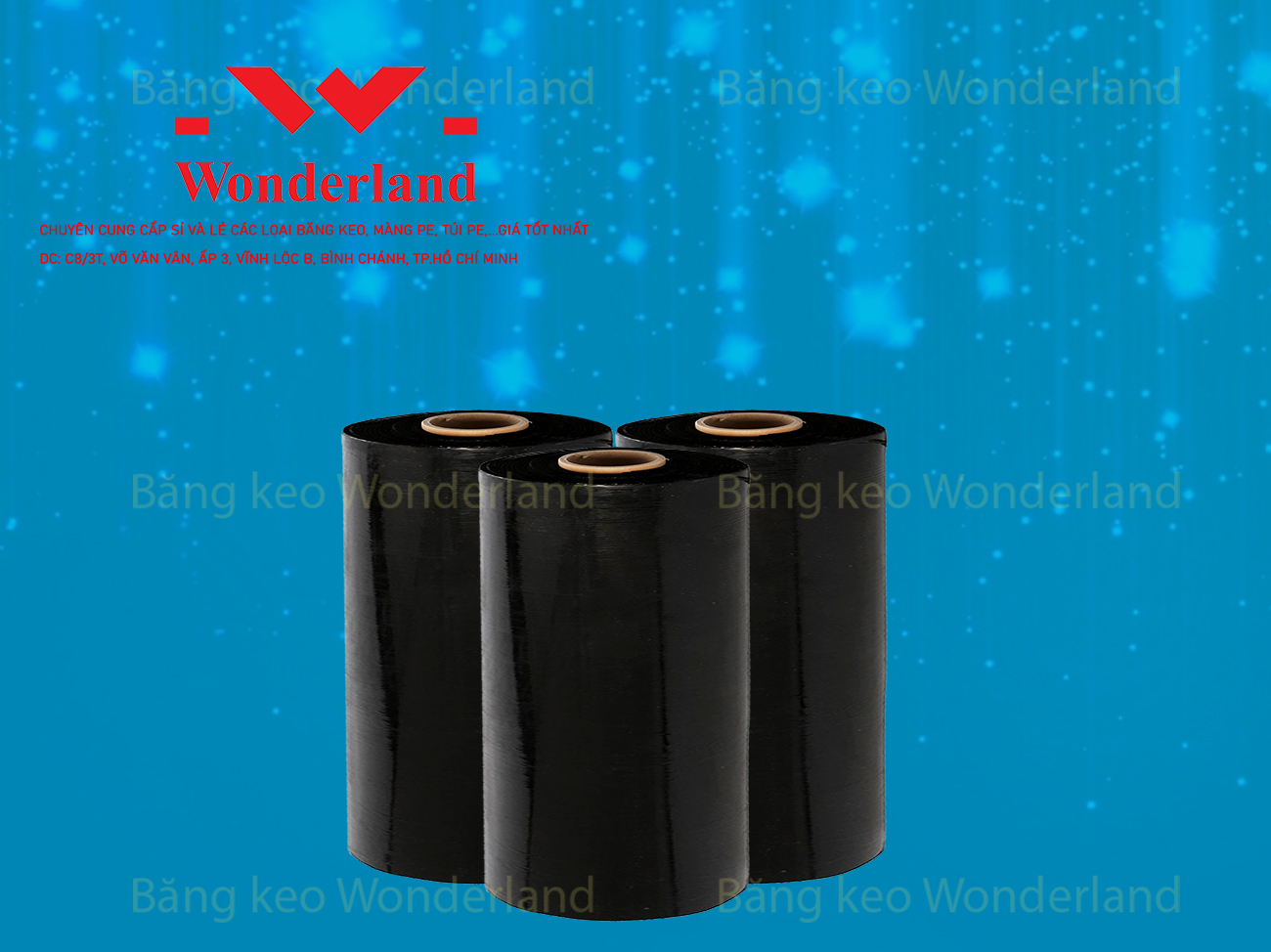 MÀNG PE ĐEN 8.8KG LÕI 500G CHẤT LƯỢNG CAO WONDERLAND