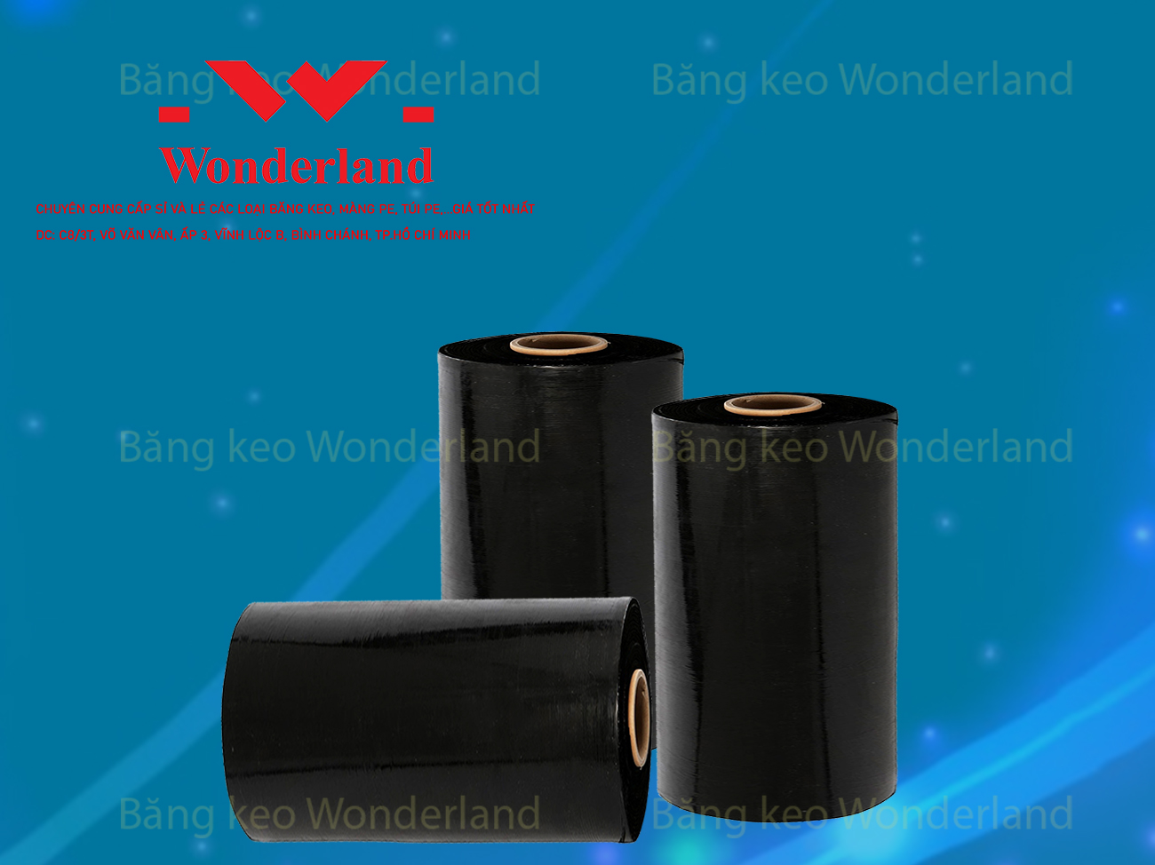 MÀNG PE ĐEN 8.9KG LÕI 500G CHẤT LƯỢNG CAO WONDERLAND GIÁ SỈ TỐT NHẤT