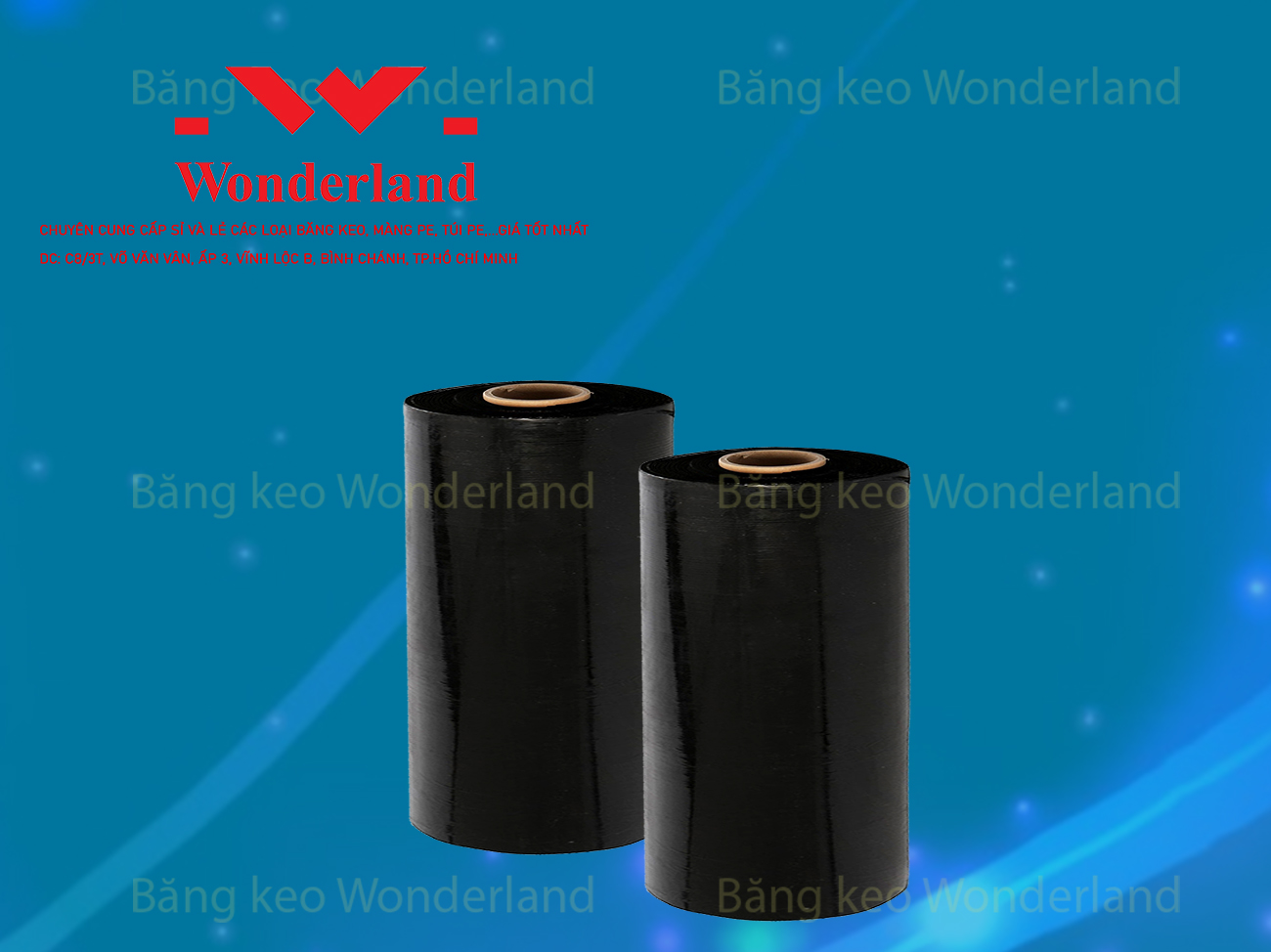 MÀNG PE ĐEN 8.9KG LÕI 500G CHẤT LƯỢNG CAO WONDERLAND