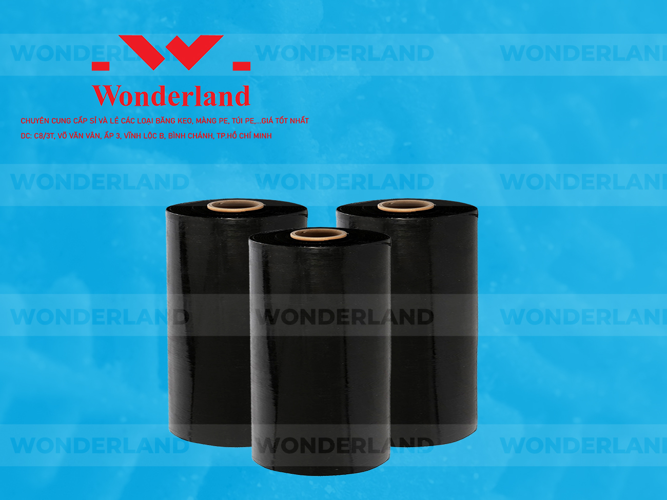 MÀNG PE ĐEN 9.1KG LÕI 500G CHẤT LƯỢNG CAO WONDERLAND GIÁ SỈ TỐT NHẤT
