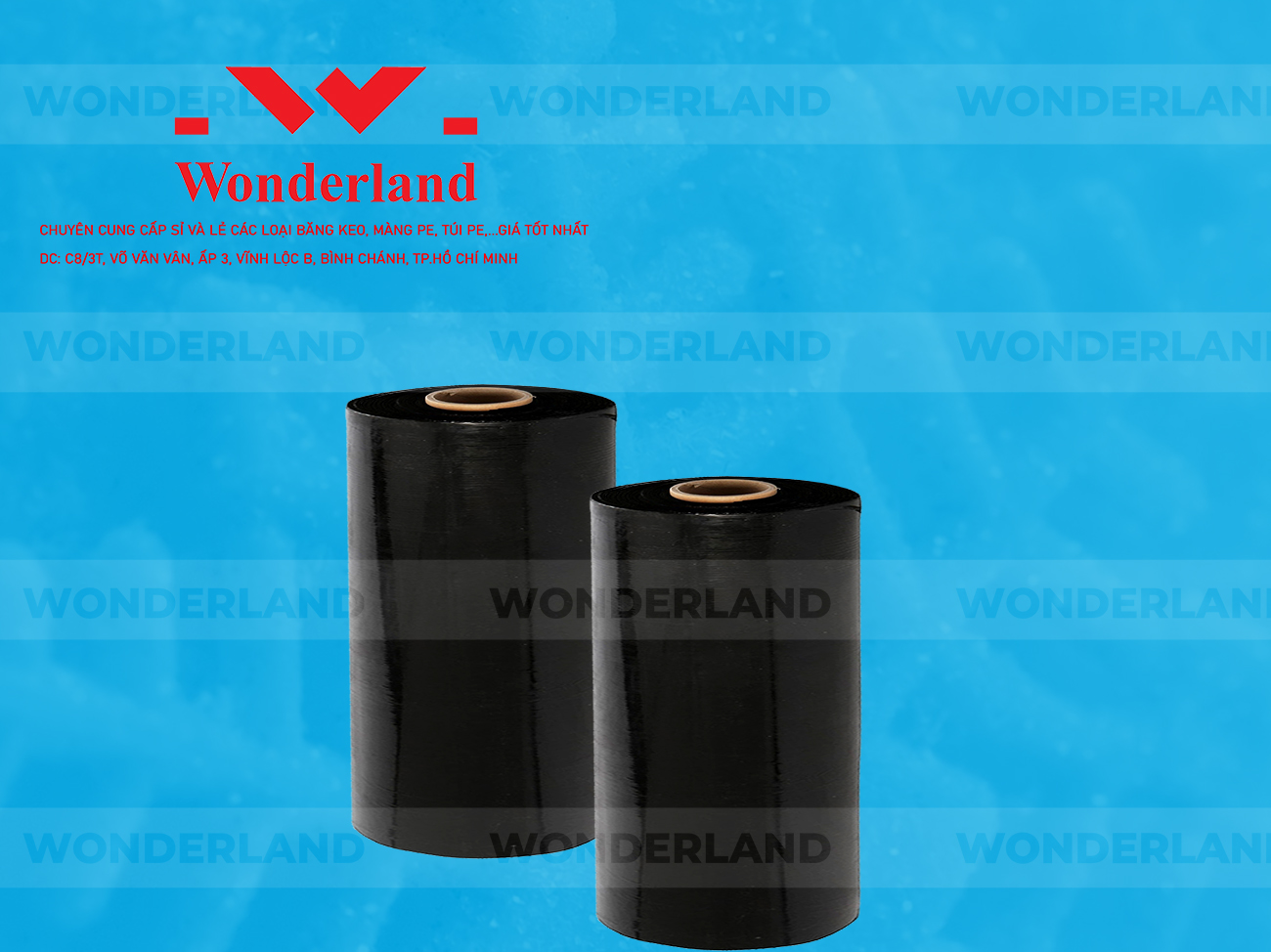 MÀNG PE ĐEN 9.1KG LÕI 500G CHẤT LƯỢNG CAO WONDERLAND