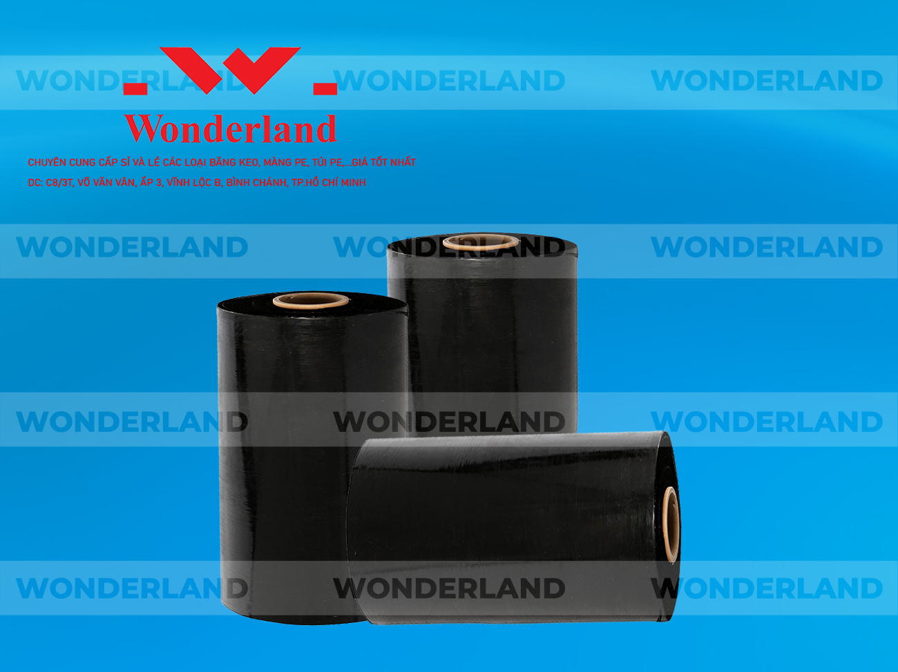 MÀNG PE ĐEN 9.2KG LÕI 500G CHẤT LƯỢNG CAO WONDERLAND GIÁ SỈ TỐT NHẤT