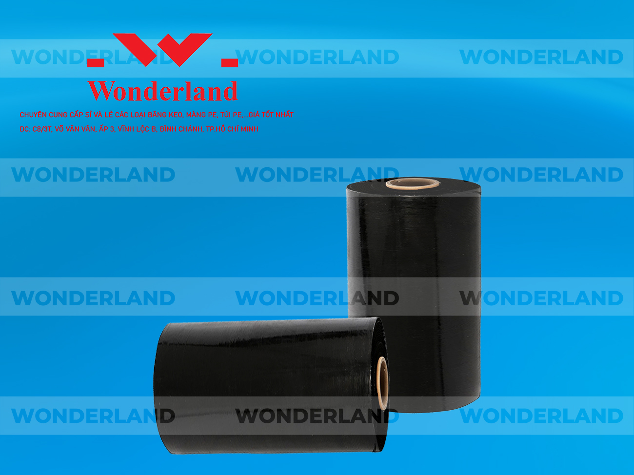 MÀNG PE ĐEN 9.2KG LÕI 500G CHẤT LƯỢNG CAO WONDERLAND