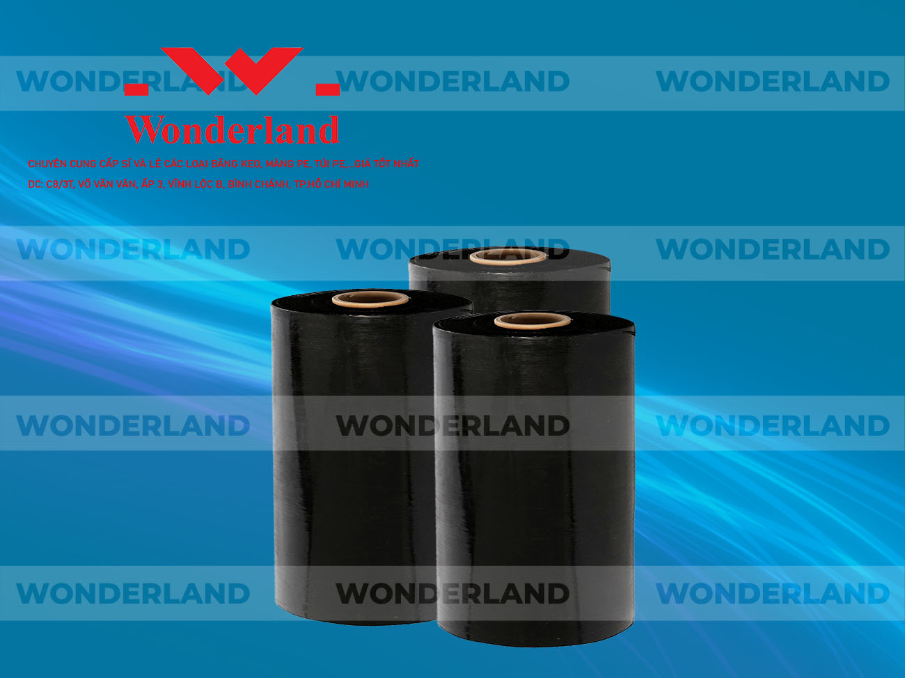 MÀNG PE ĐEN 9.3KG LÕI 500G CHẤT LƯỢNG CAO WONDERLAND GIÁ SỈ TỐT NHẤT