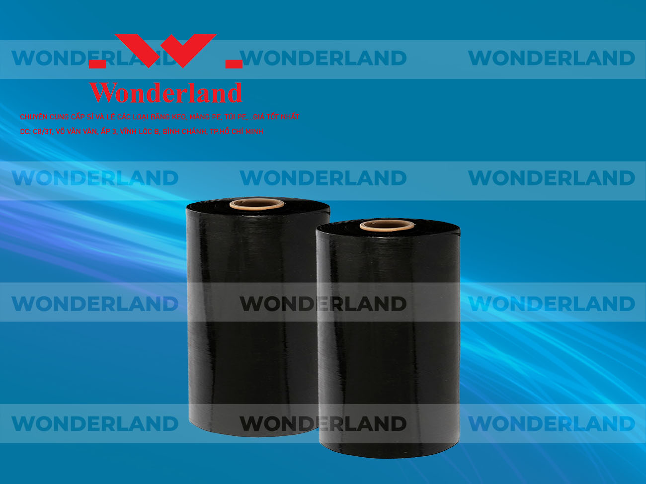 MÀNG PE ĐEN 9.3KG LÕI 500G CHẤT LƯỢNG CAO WONDERLAND