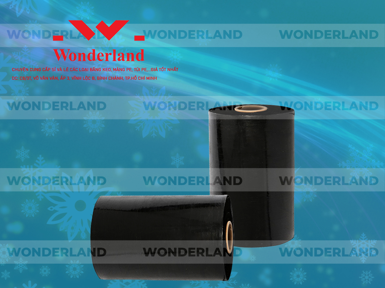 MÀNG PE ĐEN 9.4KG LÕI 500G CHẤT LƯỢNG CAO WONDERLAND GIÁ SỈ TỐT NHẤT