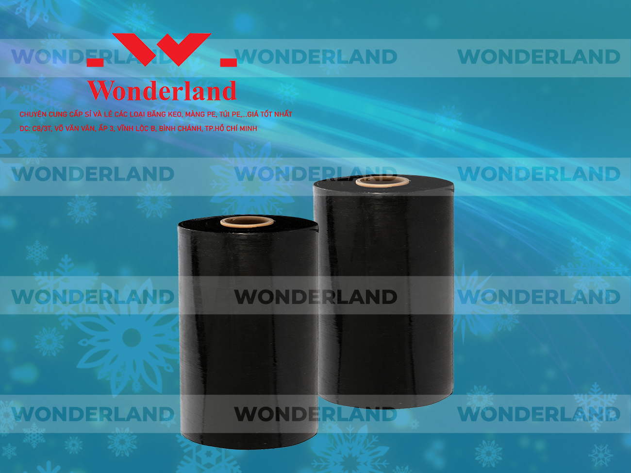 MÀNG PE ĐEN 9.4KG LÕI 500G CHẤT LƯỢNG CAO WONDERLAND