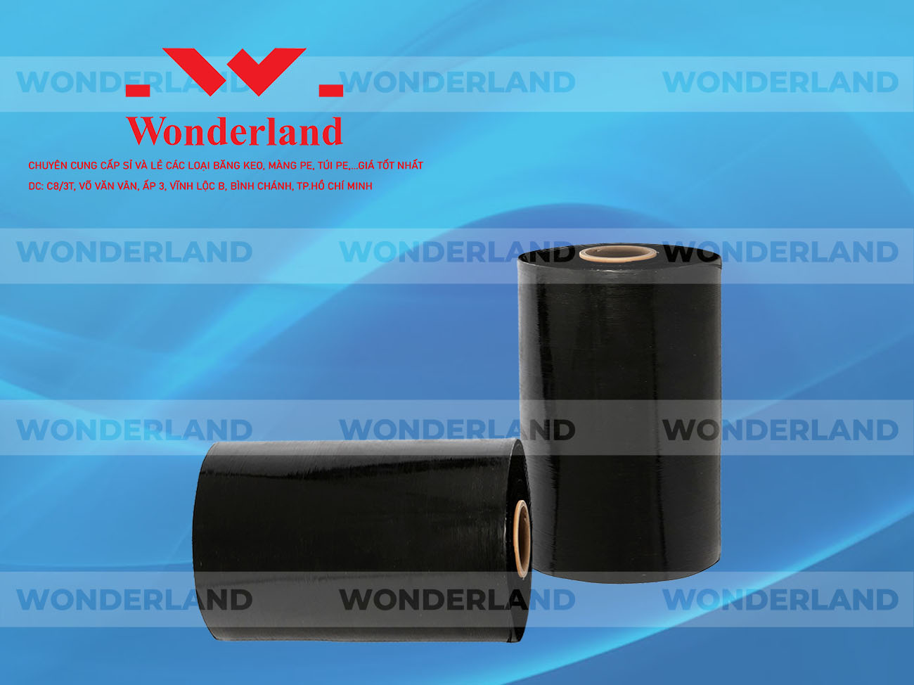 MÀNG PE ĐEN 9.5KG LÕI 500G CHẤT LƯỢNG CAO WONDERLAND