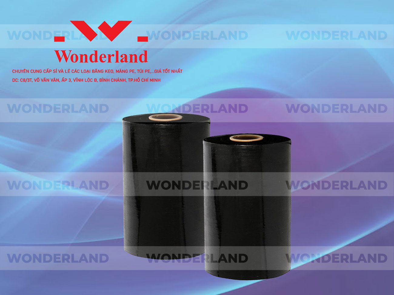 MÀNG PE ĐEN 9.6KG LÕI 500G CHẤT LƯỢNG CAO WONDERLAND