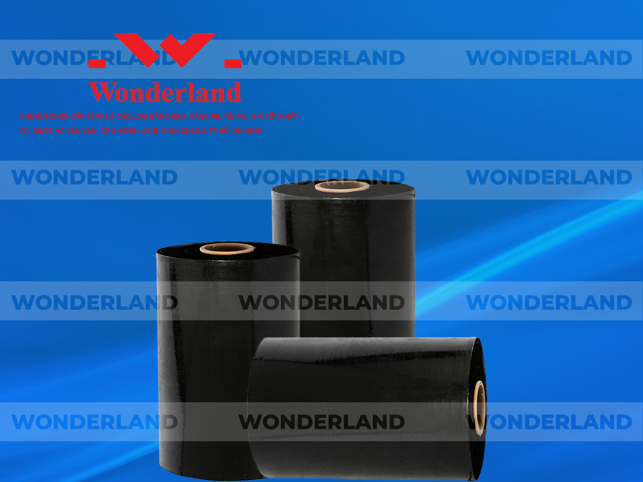 MÀNG PE ĐEN 9.7KG LÕI 500G CHẤT LƯỢNG CAO WONDERLAND GIÁ SỈ TỐT NHẤT