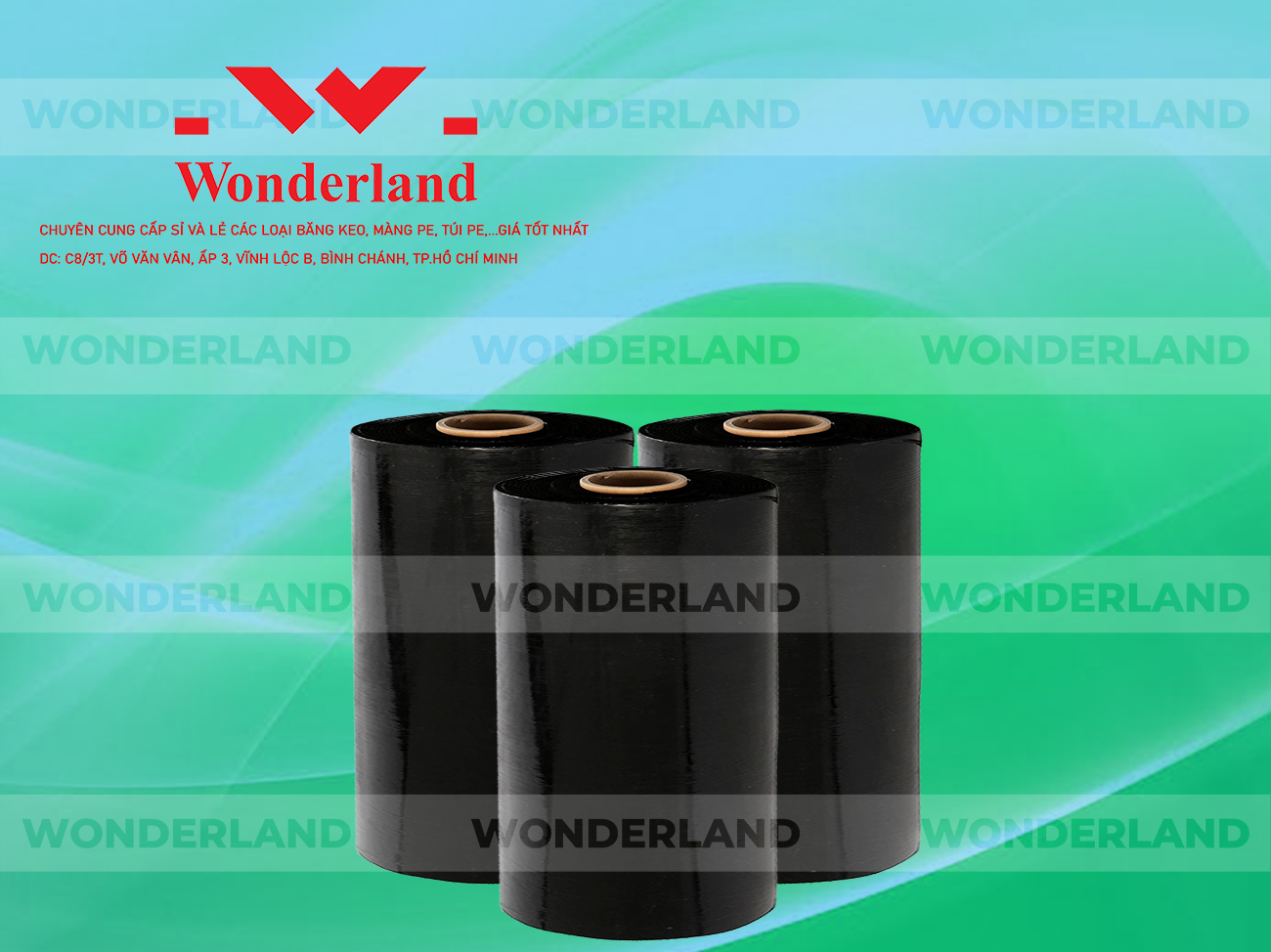 MÀNG PE ĐEN 9.8KG LÕI 500G CHẤT LƯỢNG CAO WONDERLAND GIÁ SỈ TỐT NHẤT