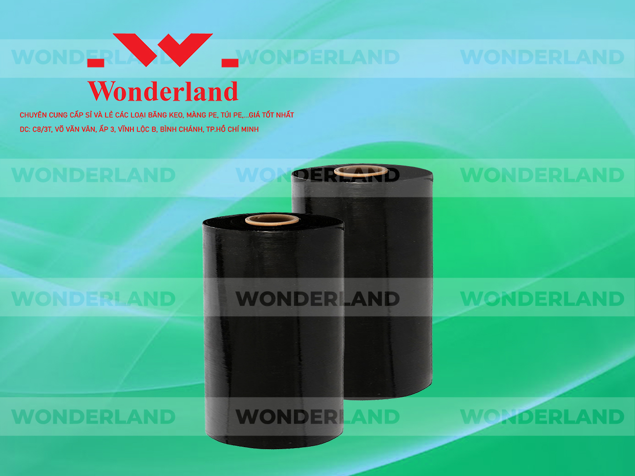 MÀNG PE ĐEN 9.8KG LÕI 500G CHẤT LƯỢNG CAO WONDERLAND