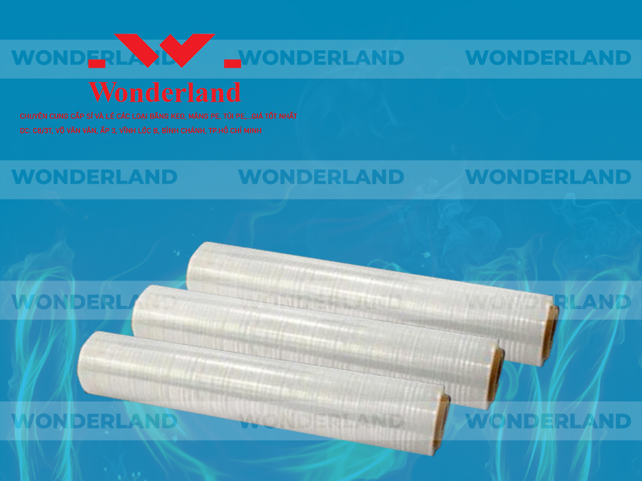 MÀNG PE TRẮNG 1.1KG LÕI 200G CHẤT LƯỢNG CAO WONDERLAND