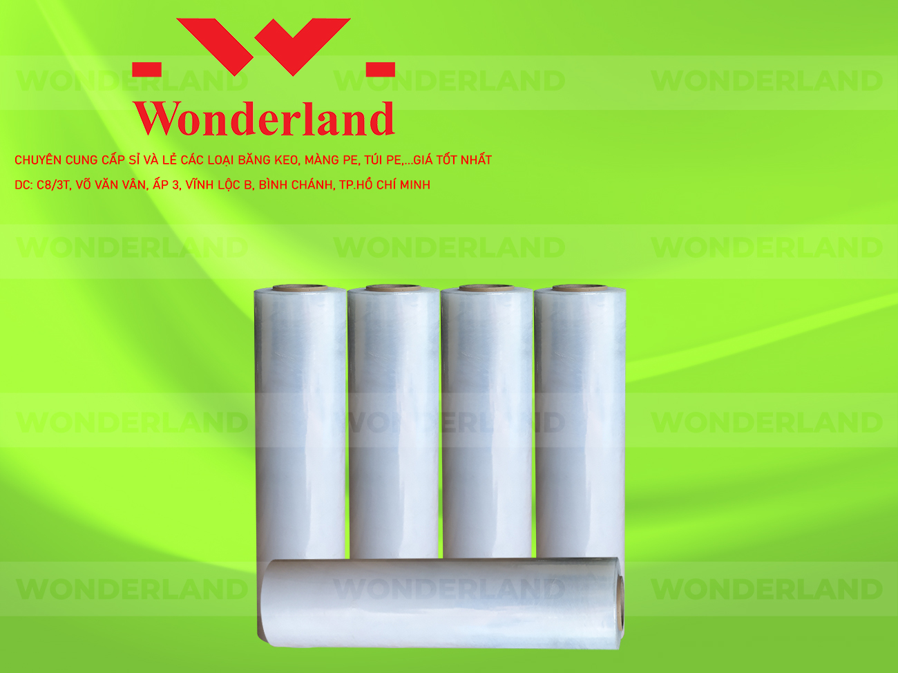 MÀNG PE TRẮNG 1.4KG LÕI 200G WONDERLAND CHẤT LƯỢNG