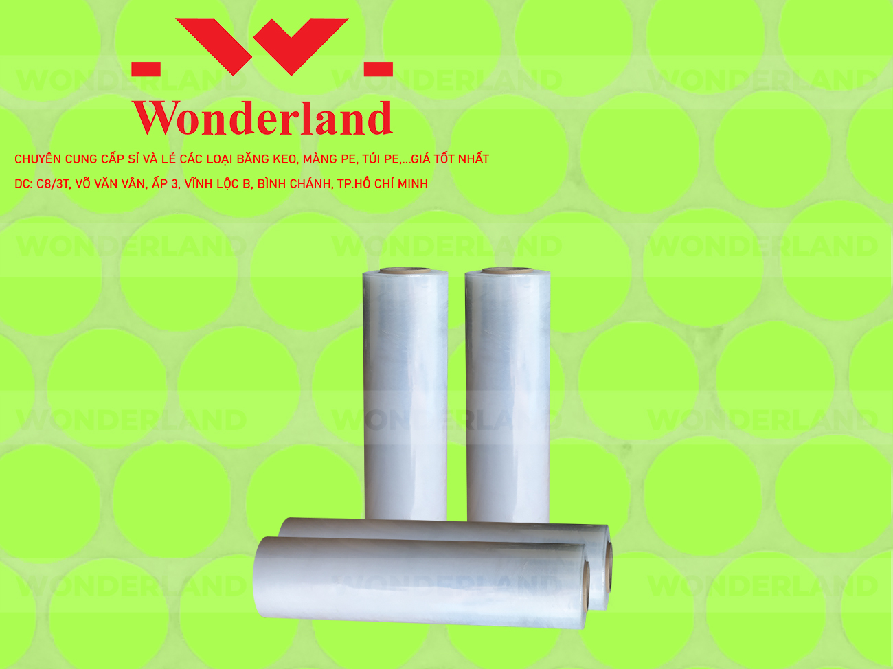 MÀNG PE TRẮNG 1.5KG LÕI 200G WONDERLAND GIÁ CẠNH TRANH