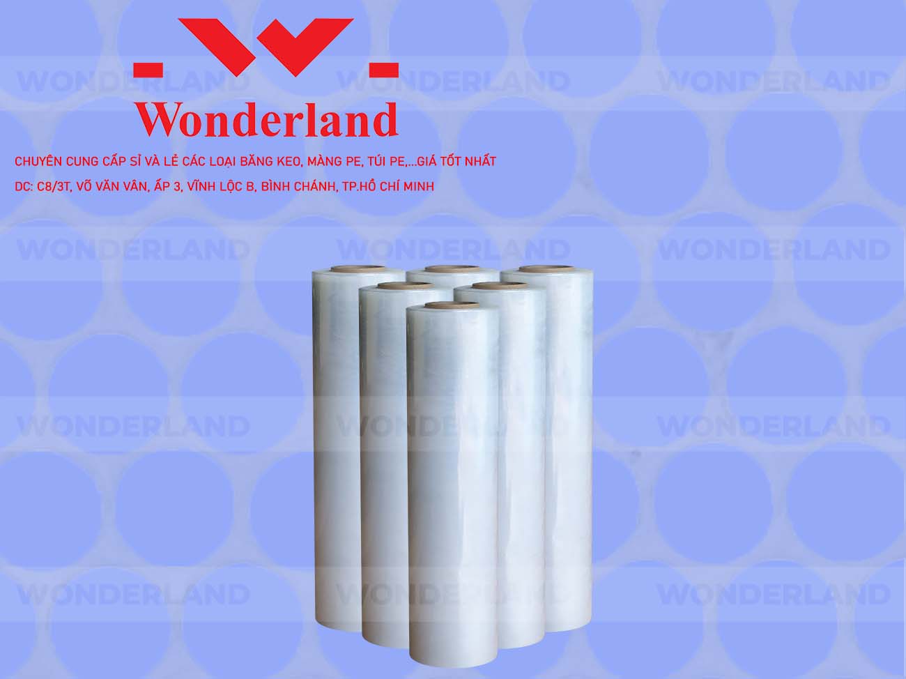 MÀNG PE TRẮNG 1.7KG LÕI 200G WONDERLAND CHẤT LƯỢNG