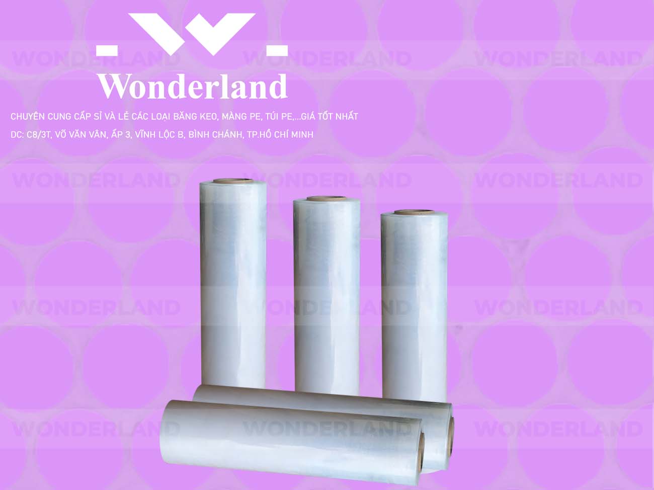 MÀNG PE TRẮNG 1.8KG LÕI 200G WONDERLAND CHẤT LƯỢNG