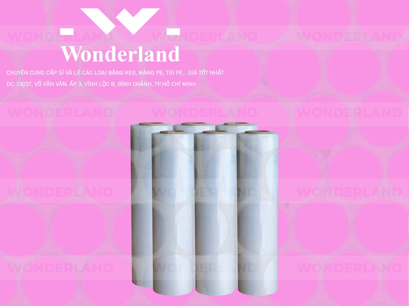MÀNG PE TRẮNG 1.9KG LÕI 200G WONDERLAND CHẤT LƯỢNG