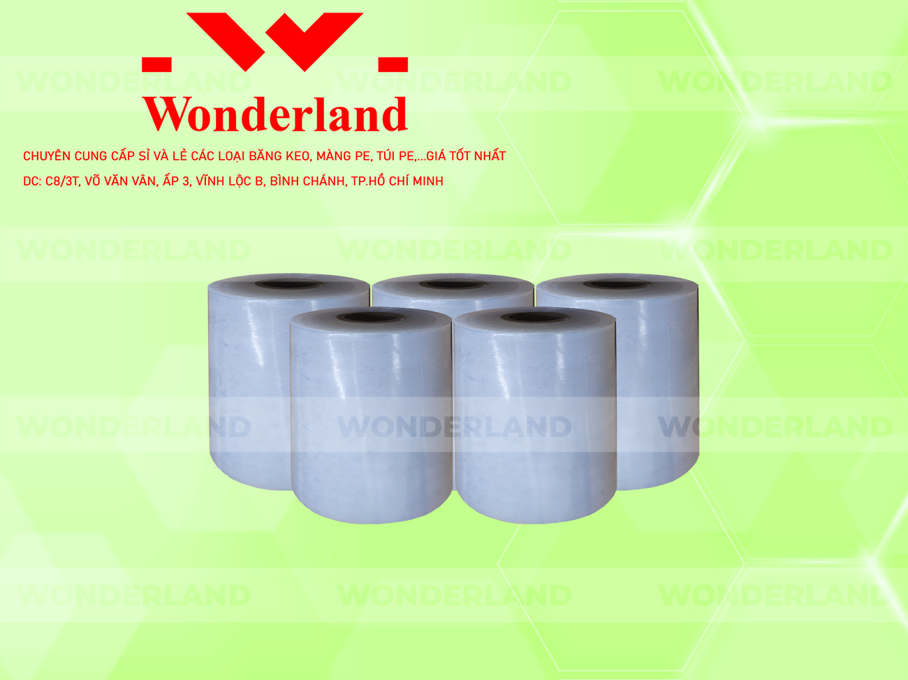 MÀNG PE TRẮNG 11.4KG LÕI 500G WONDERLAND GIÁ CẠNH TRANH