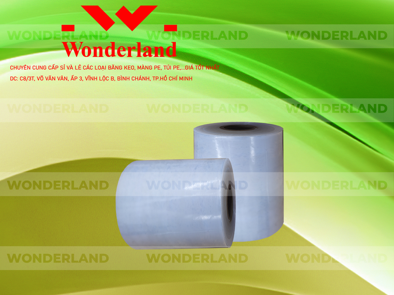 MÀNG PE TRẮNG 11.7KG LÕI 500G WONDERLAND CHẤT LƯỢNG