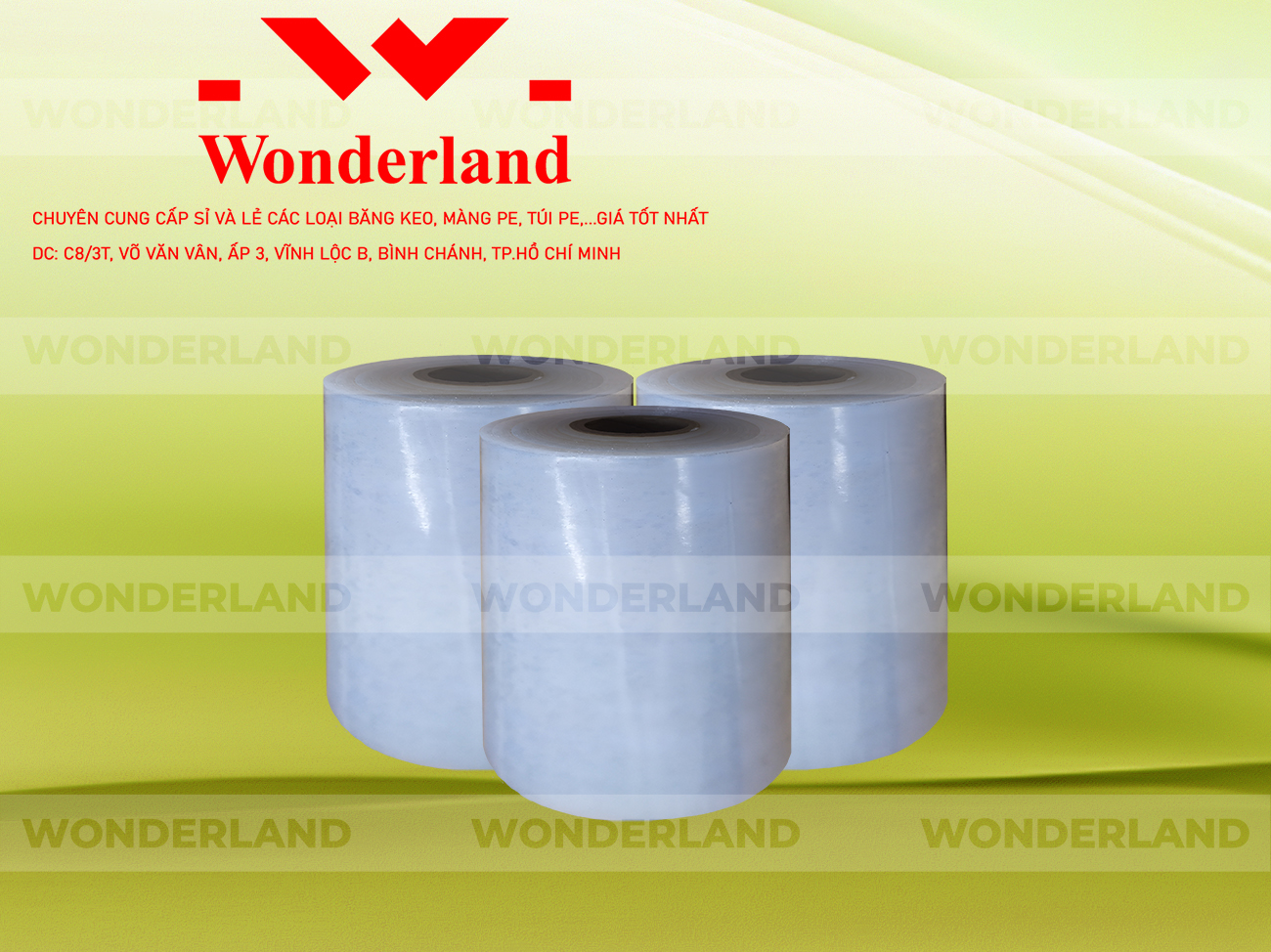 MÀNG PE TRẮNG 11.9KG LÕI 500G WONDERLAND GIÁ CẠNH TRANH