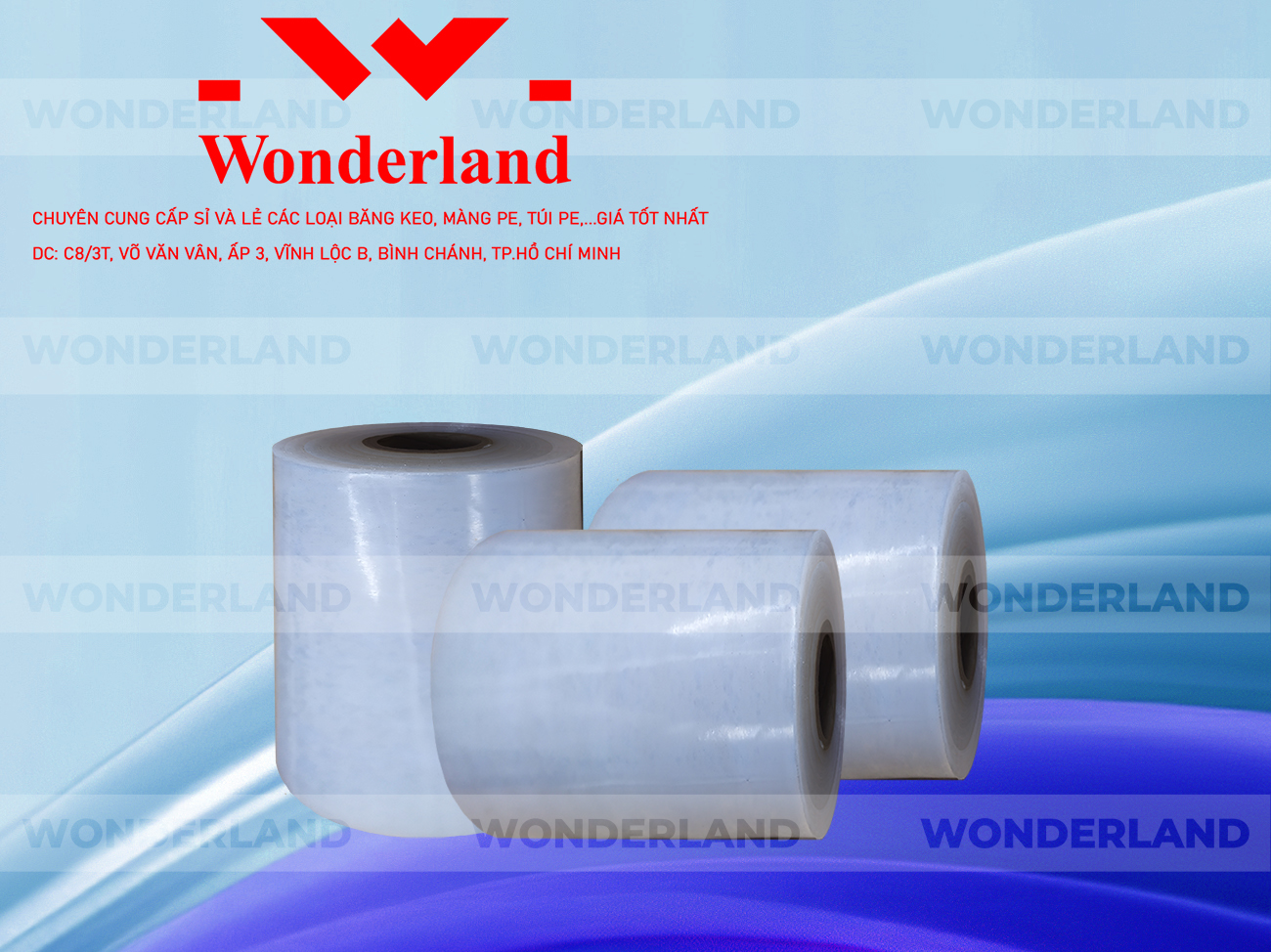 MÀNG PE TRẮNG 12.0KG LÕI 1.2KG WONDERLAND GIÁ CẠNH TRANH