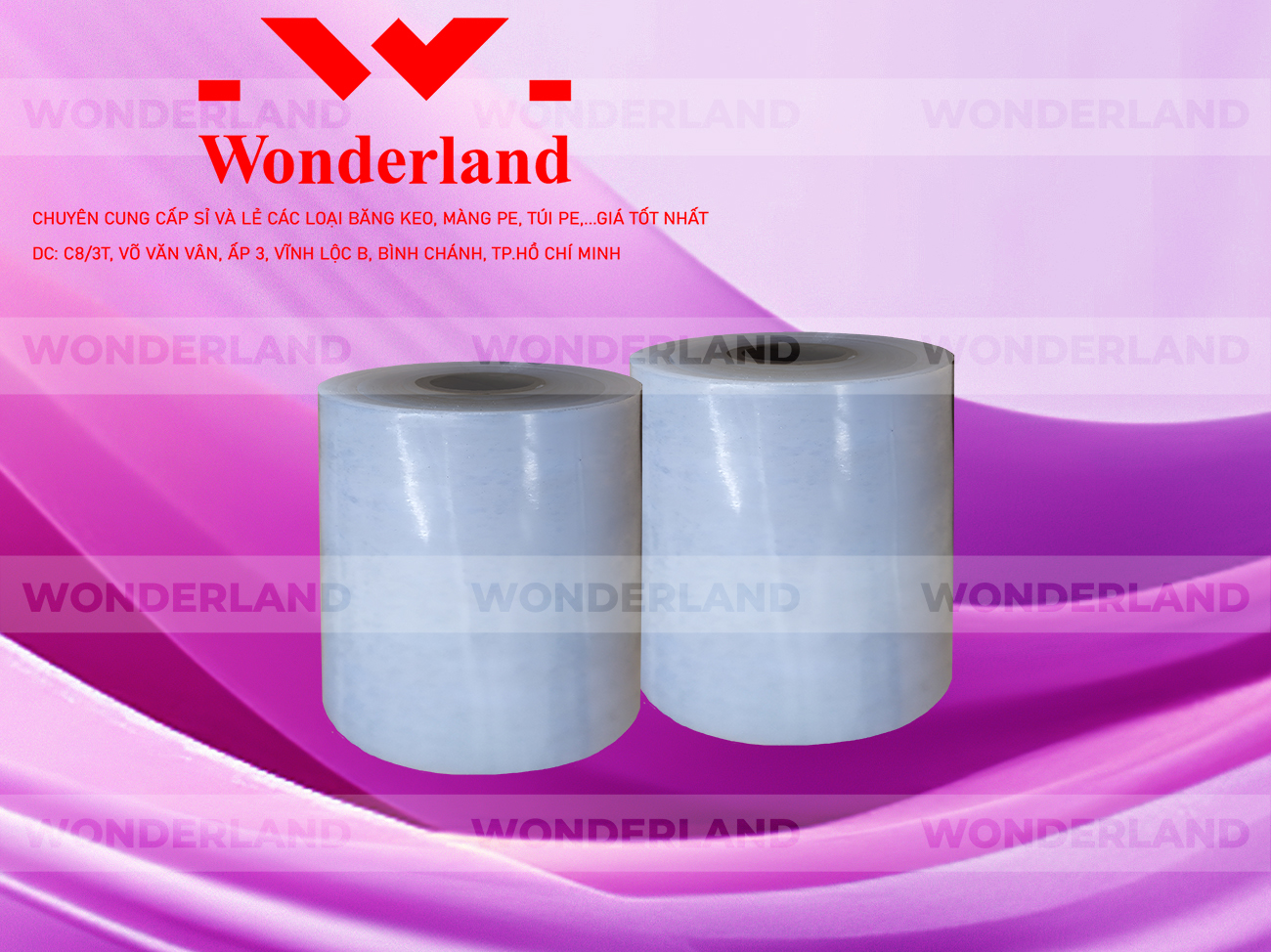 MÀNG PE TRANG 12.1KG LÕI 1.2KG WONDERLAND CHẤT LƯỢNG