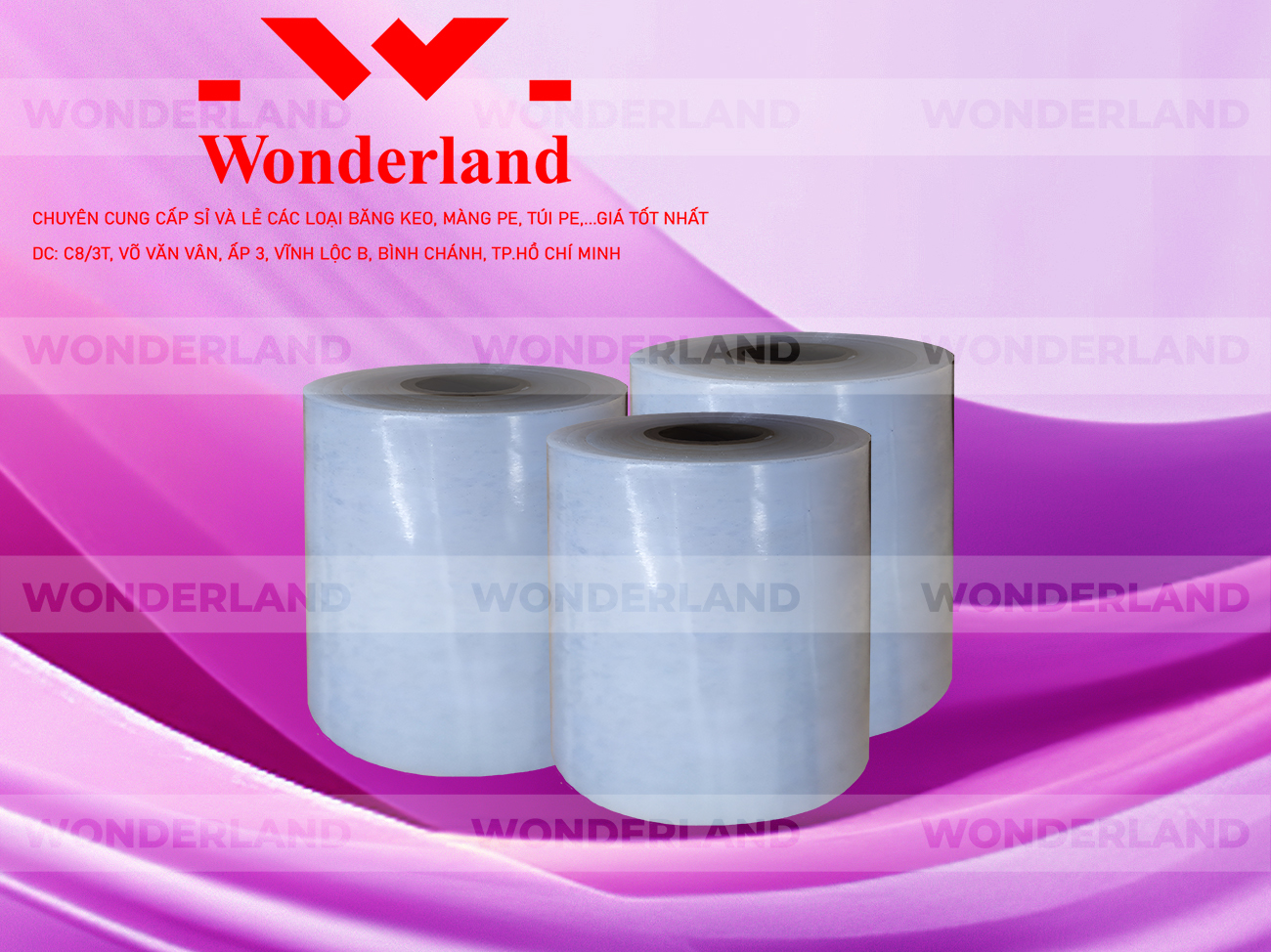 MÀNG PE TRANG 12.1KG LÕI 1.2KG WONDERLAND GIÁ CẠNH TRANH