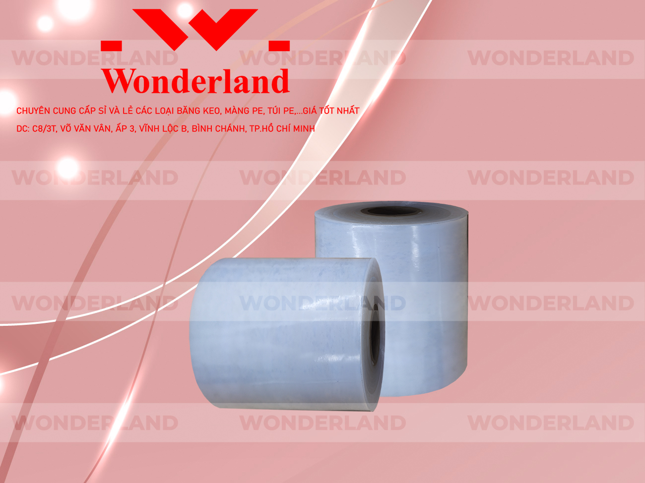 MÀNG PE TRẮNG 12.2KG LÕI 1.2KG WONDERLAND CHẤT LƯỢNG