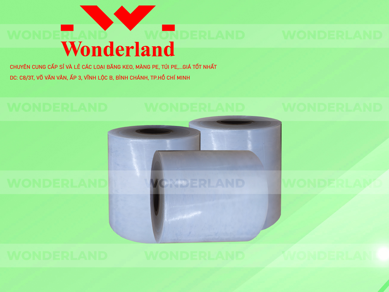MÀNG PE TRẮNG 12.3KG LÕI 1.2KG WONDERLAND GIÁ CẠNH TRANH