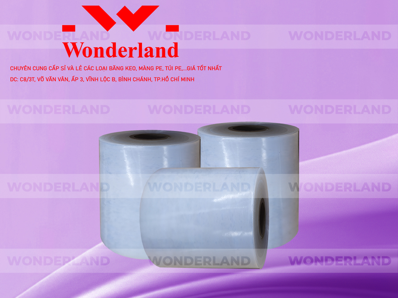 MÀNG PE TRẮNG 12.7KG LÕI 1.2KG WONDERLAND GIÁ CẠNH TRANH