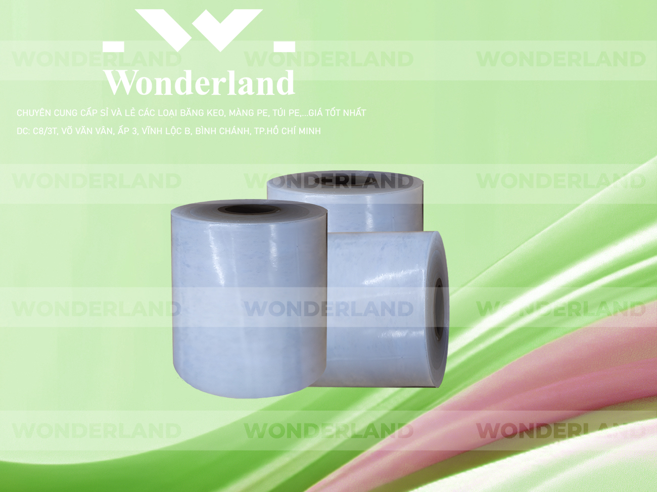 MÀNG PE TRẮNG 12.8KG LÕI 1.2KG WONDERLAND GIÁ CẠNH TRANH