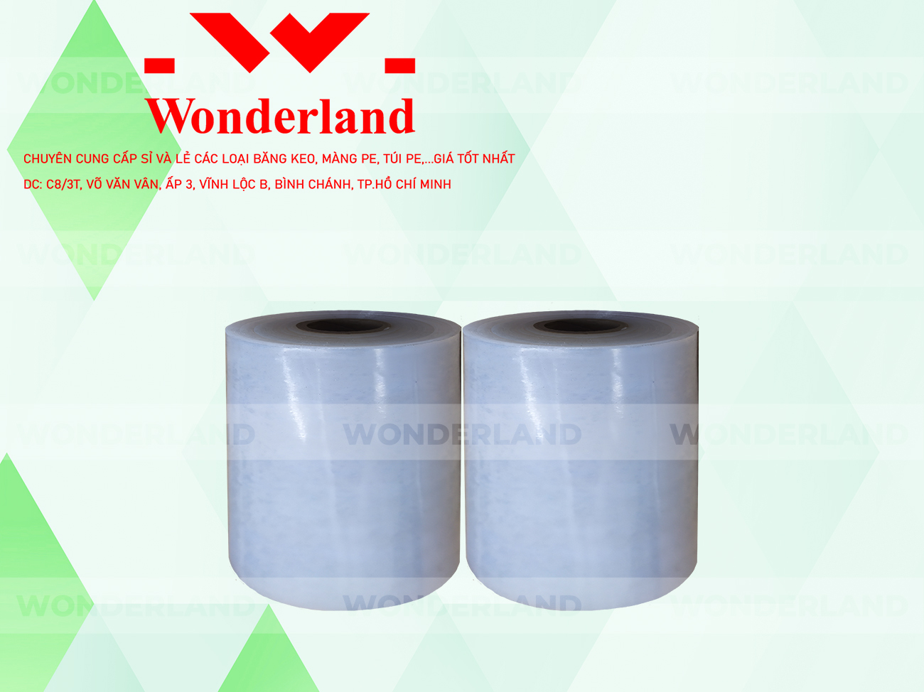 MÀNG PE TRẮNG 13.0KG LÕI 1.2KG WONDERLAND CHẤT LƯỢNG