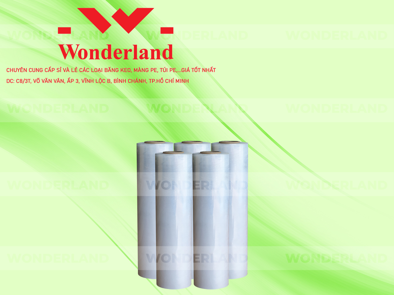 MÀNG PE TRẮNG 2.4KG LÕI 200G WONDERLAND GIÁ CẠNH TRANH