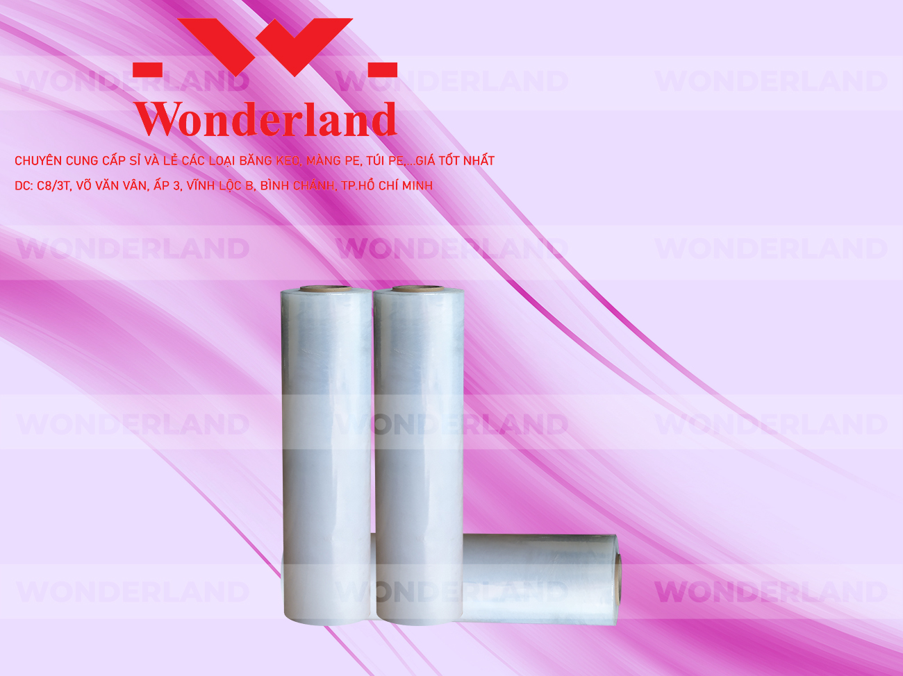 MÀNG PE TRẮNG 2.7KG LÕI 200G WONDERLAND CHẤT LƯỢNG